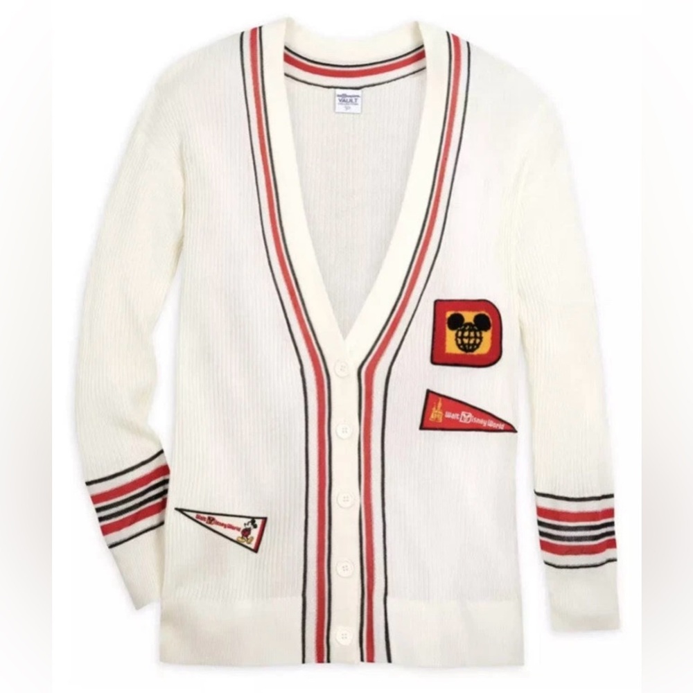 Disney 50th Anniversary Vault Collection Pennants Cardigan - Medium (RUNS BIG)